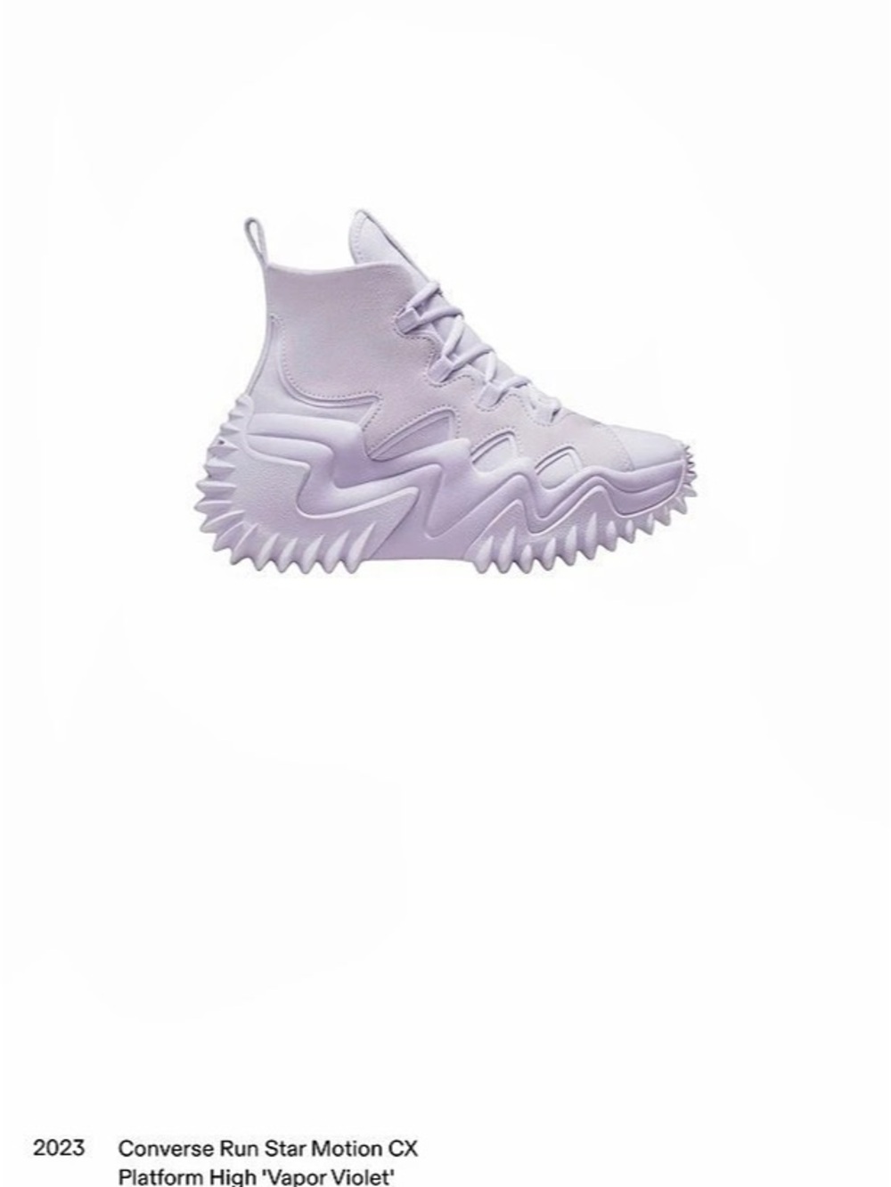 Converse Run Star Motion CX Platform High Vapor Violet Platform High Sneakers